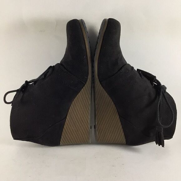 Dr Scholls Kennedy wedge heel ankle booties black size 7.5 M - Picture 6 of 8